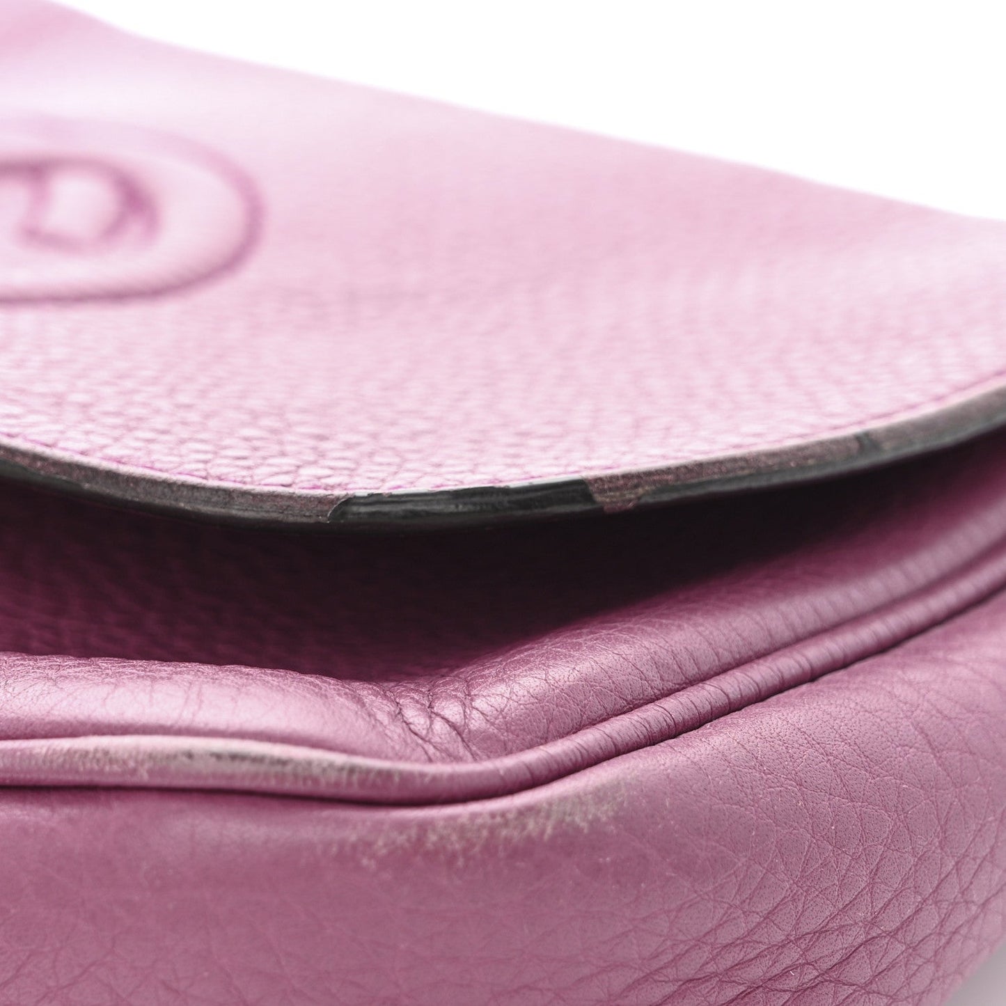 Gucci Pebbled Calfskin Medium Soho Flap