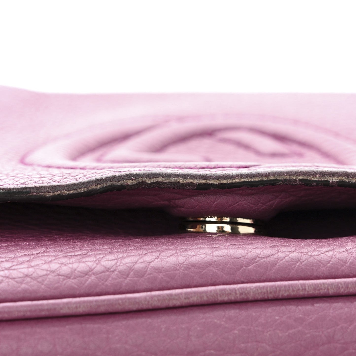 Gucci Pebbled Calfskin Medium Soho Flap