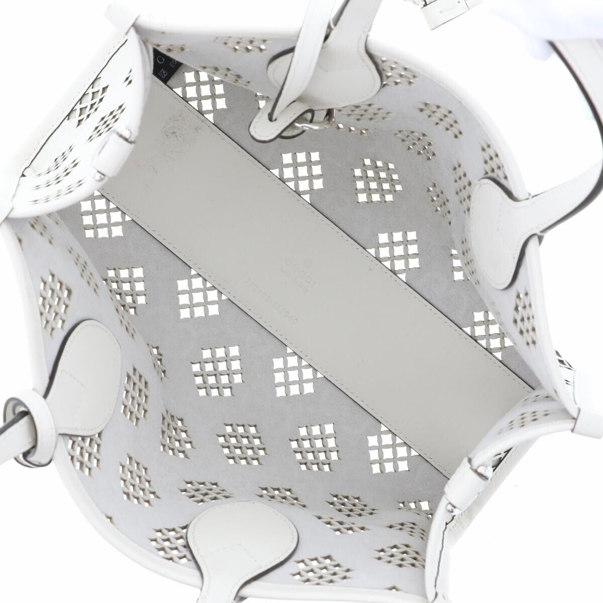 Gucci Small Tote Light Bag White Diamond