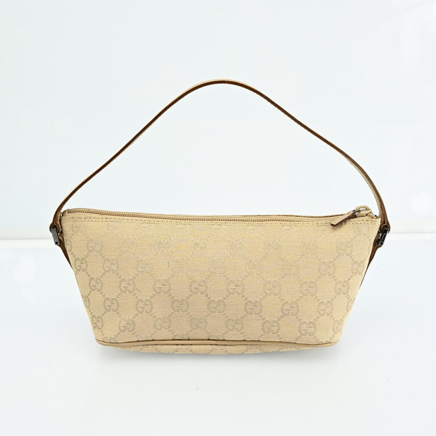 Gucci Hand Bag Pouch Gg Canvas