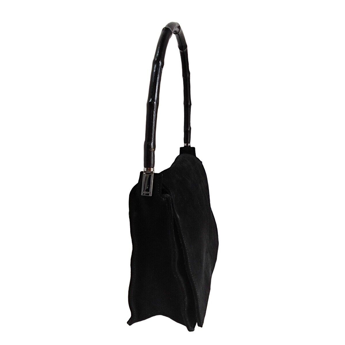 Gucci Bamboo Black Suede - Handbag