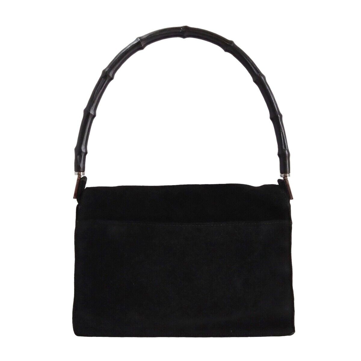 Gucci Bamboo Black Suede - Handbag