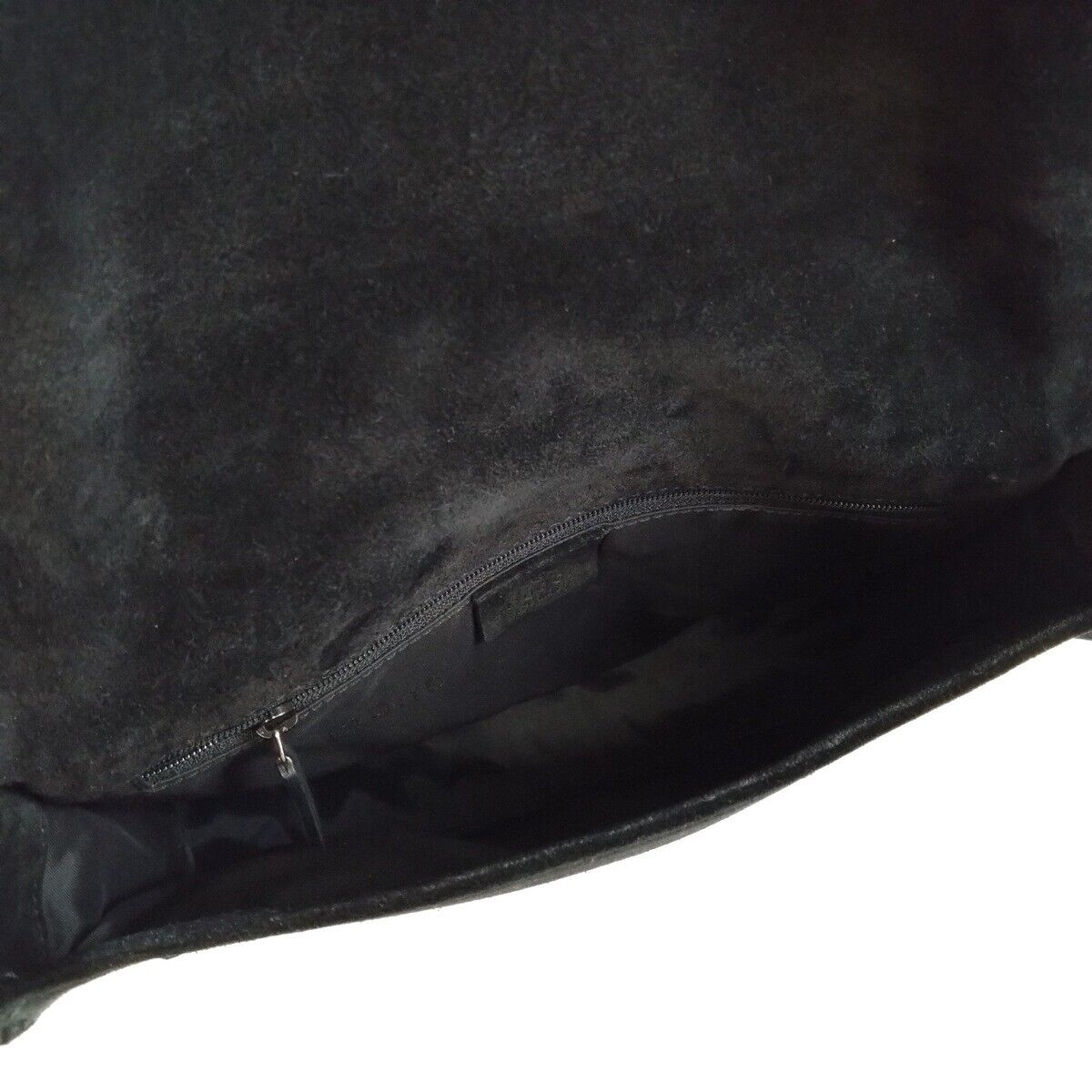 Gucci Bamboo Black Suede - Handbag