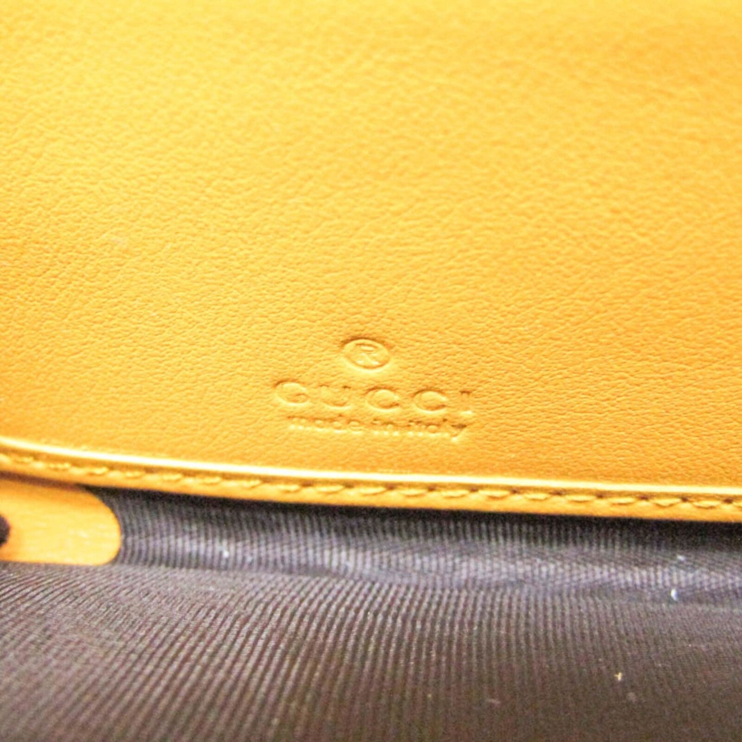 Gucci Gg Embossed Men Women Leather Long