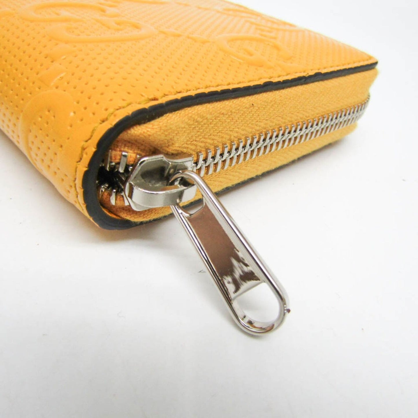 Gucci Gg Embossed Men Women Leather Long