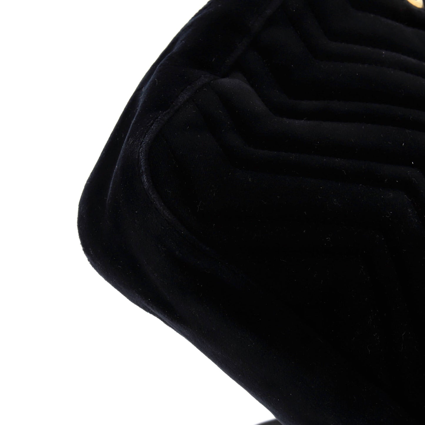 Gucci Gg Marmont Flap Bag Embroidered