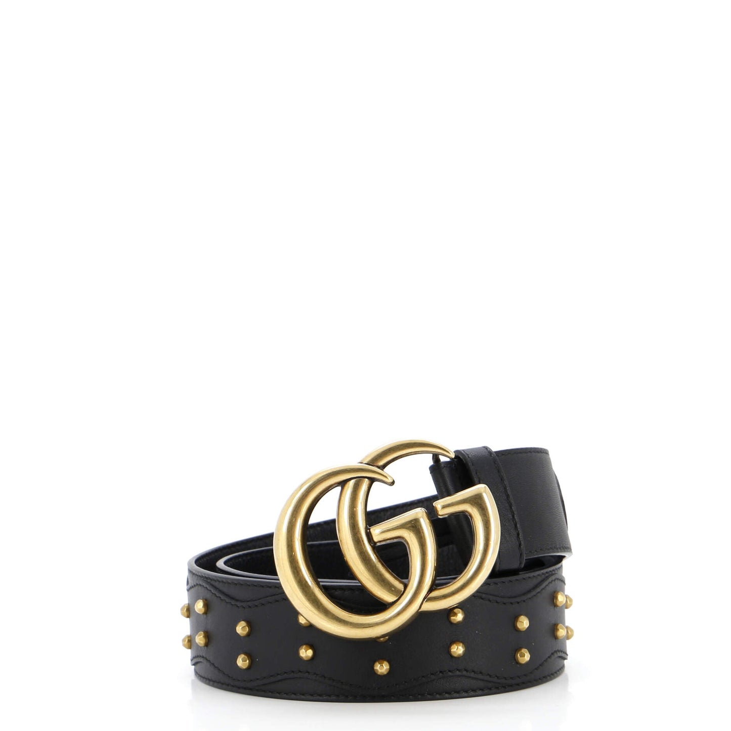 Gucci Gg Marmont Belt Studded Leather