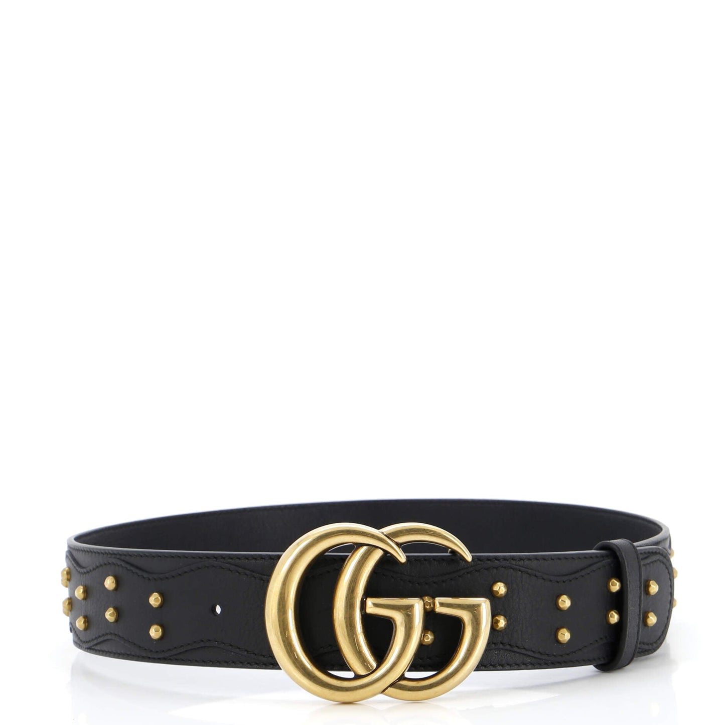 Gucci Gg Marmont Belt Studded Leather