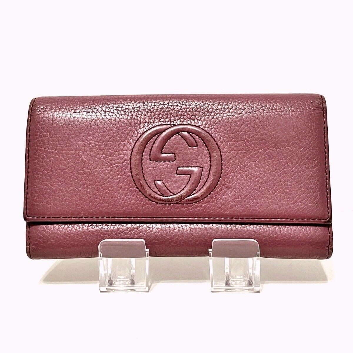 Gucci Soho Pink Purple Leather -