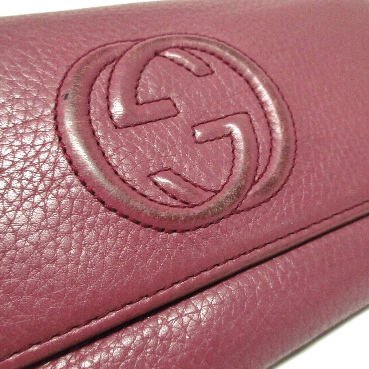 Gucci Soho Pink Purple Leather -