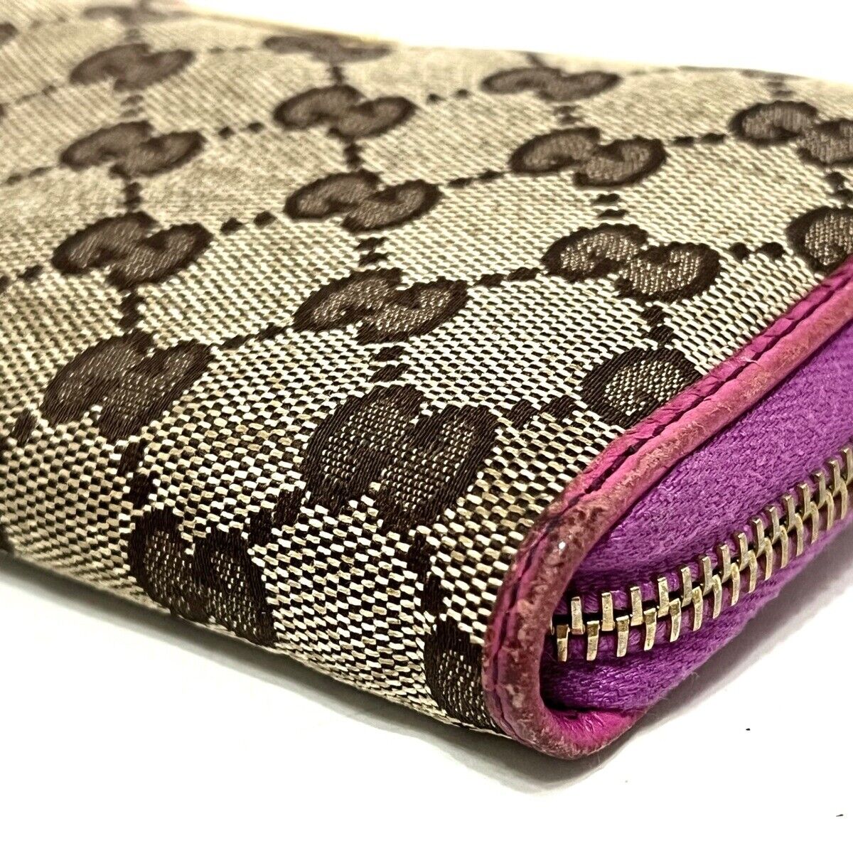 Gucci Gg Dark Brown Pink Beige