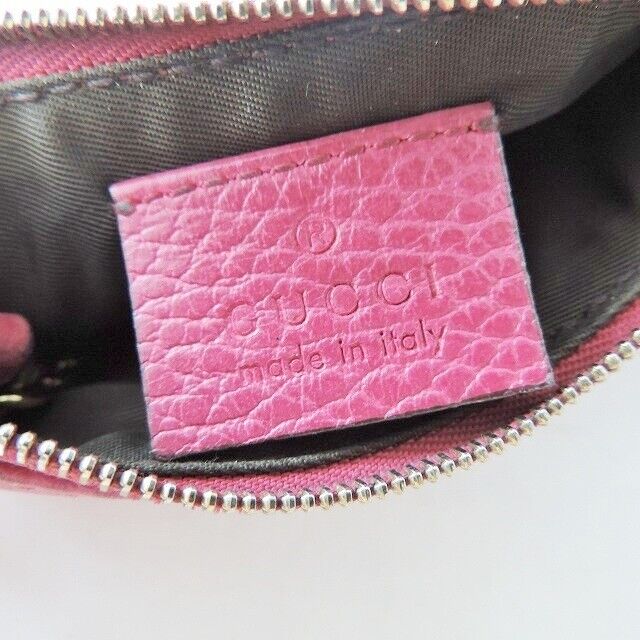 Gucci - Bordeaux Leather Coin Case