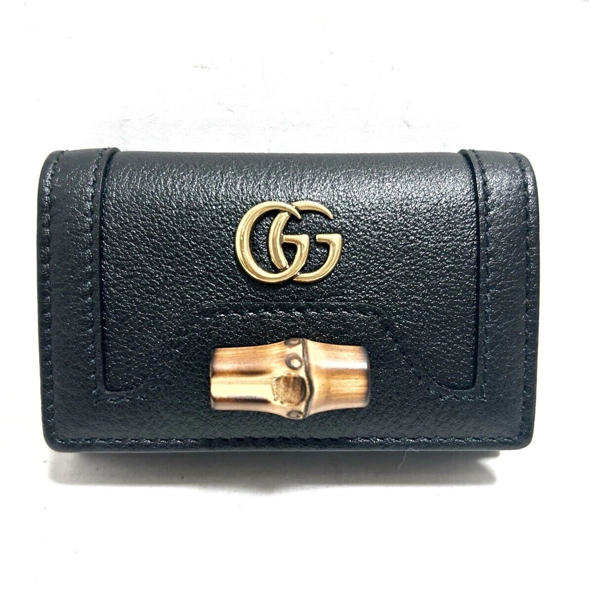 Gucci Diana Bamboo Gg Marmont Black