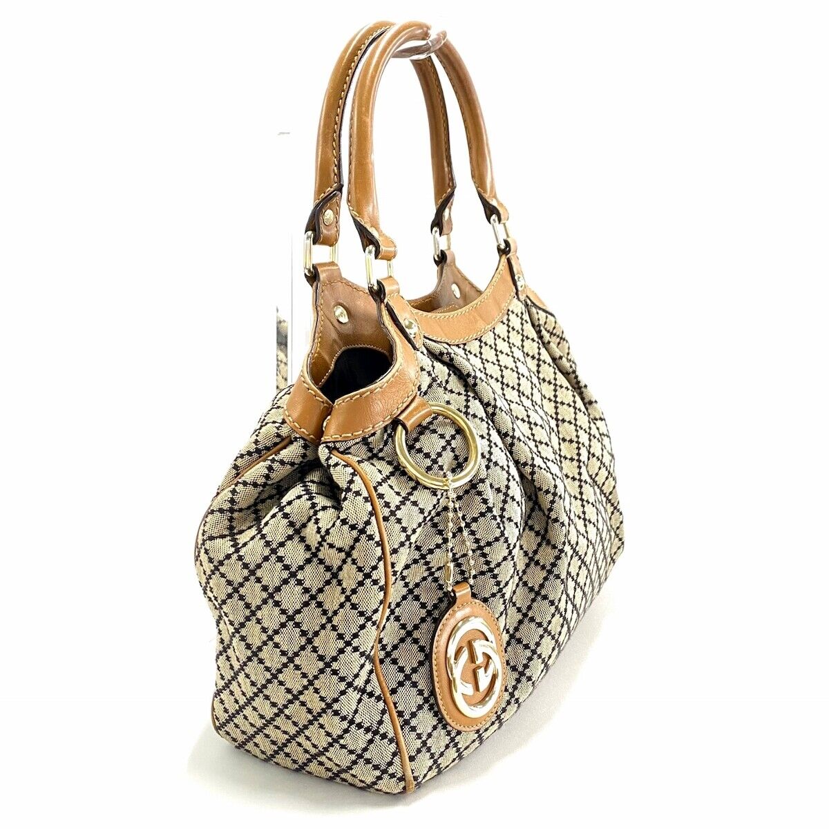Gucci Sukey Gg Beige Brown Pink