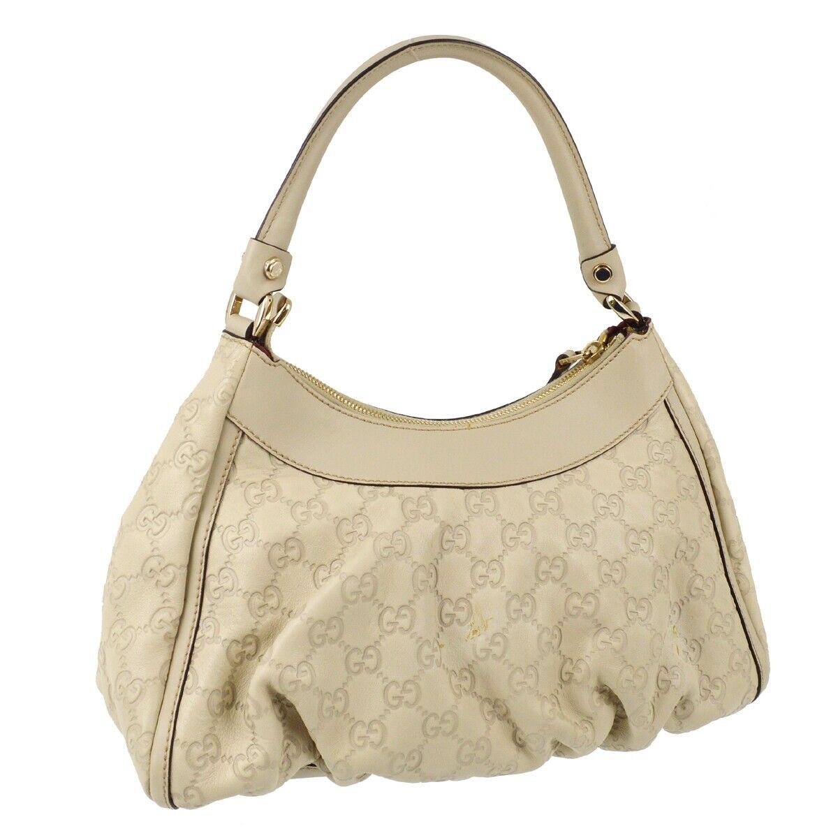 Gucci Off-White Gg Handbag