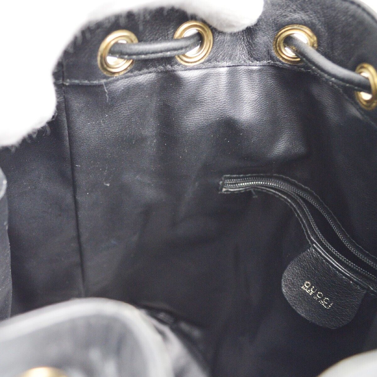 Gucci Black Bamboo 2Way Drawstring