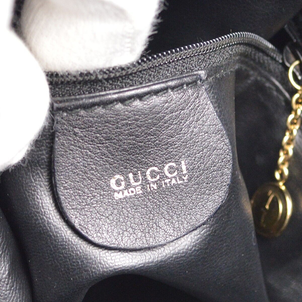 Gucci Black Bamboo 2Way Drawstring