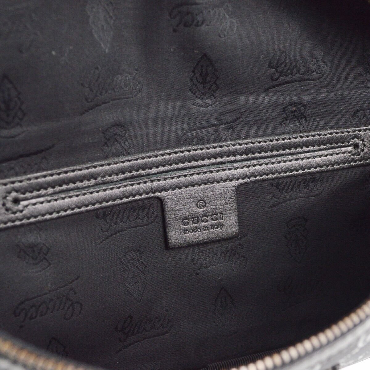 Gucci Black Pvc Gg Waist Bum Bag