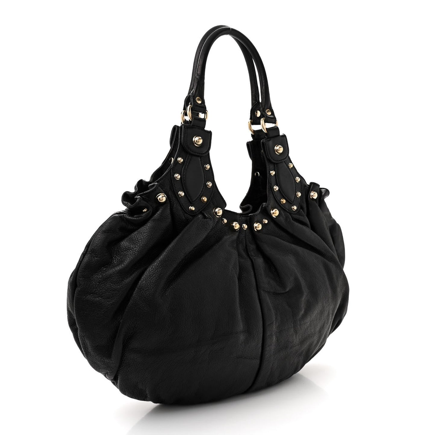 Gucci Calfskin Studded Pelham Medium