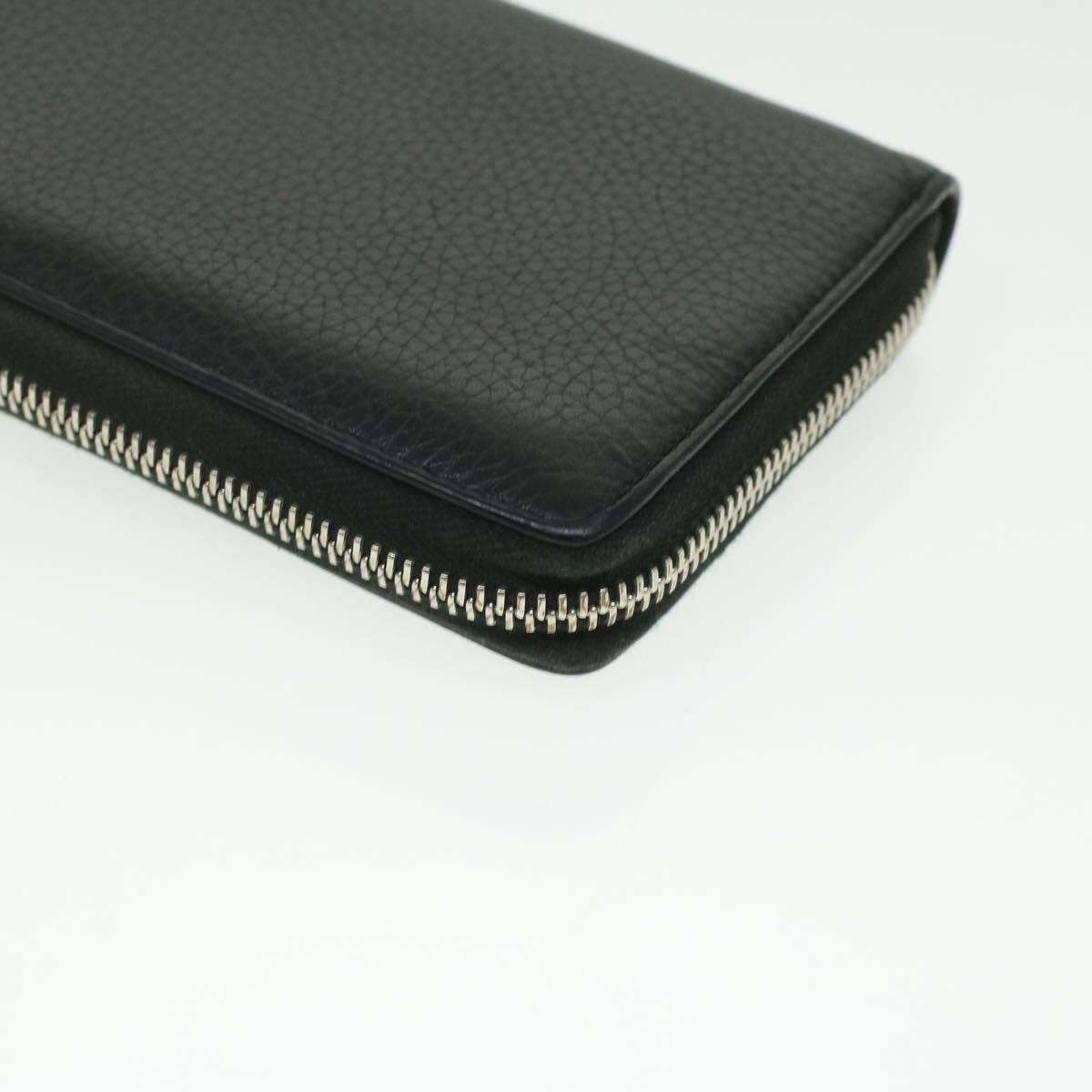 Gucci Long Wallet Leather Black