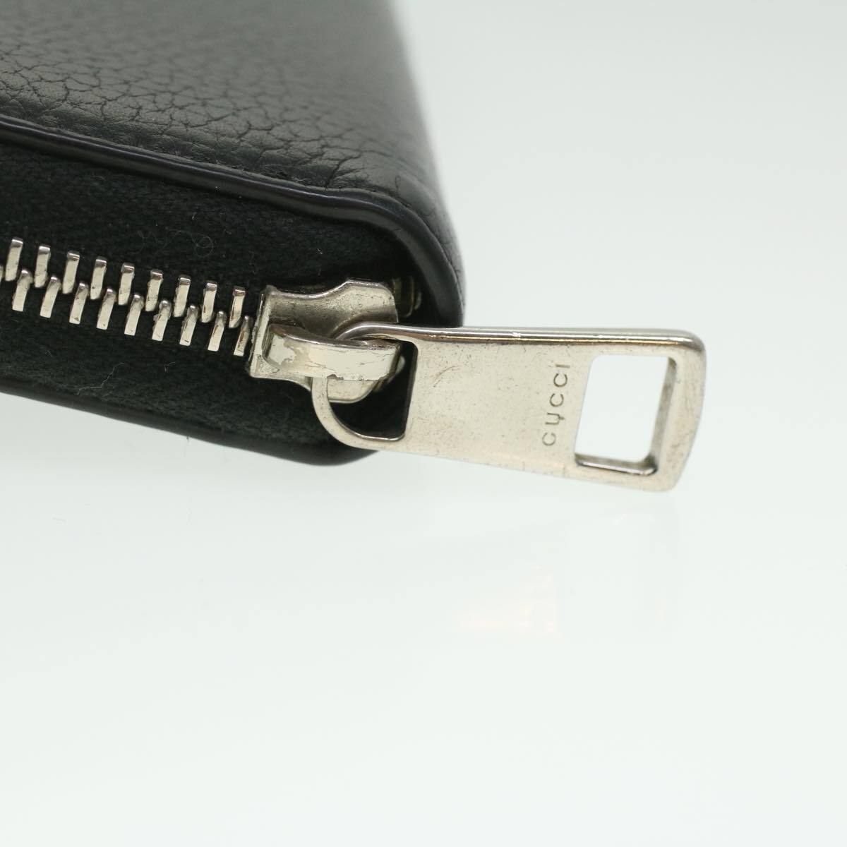 Gucci Long Wallet Leather Black