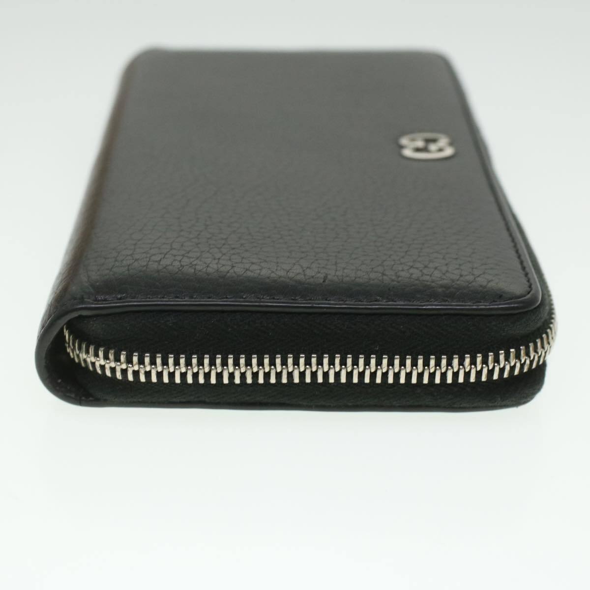 Gucci Long Wallet Leather Black