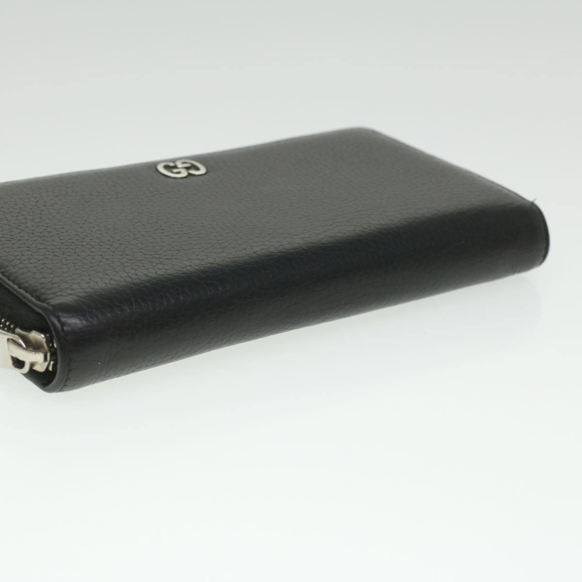 Gucci Long Wallet Leather Black