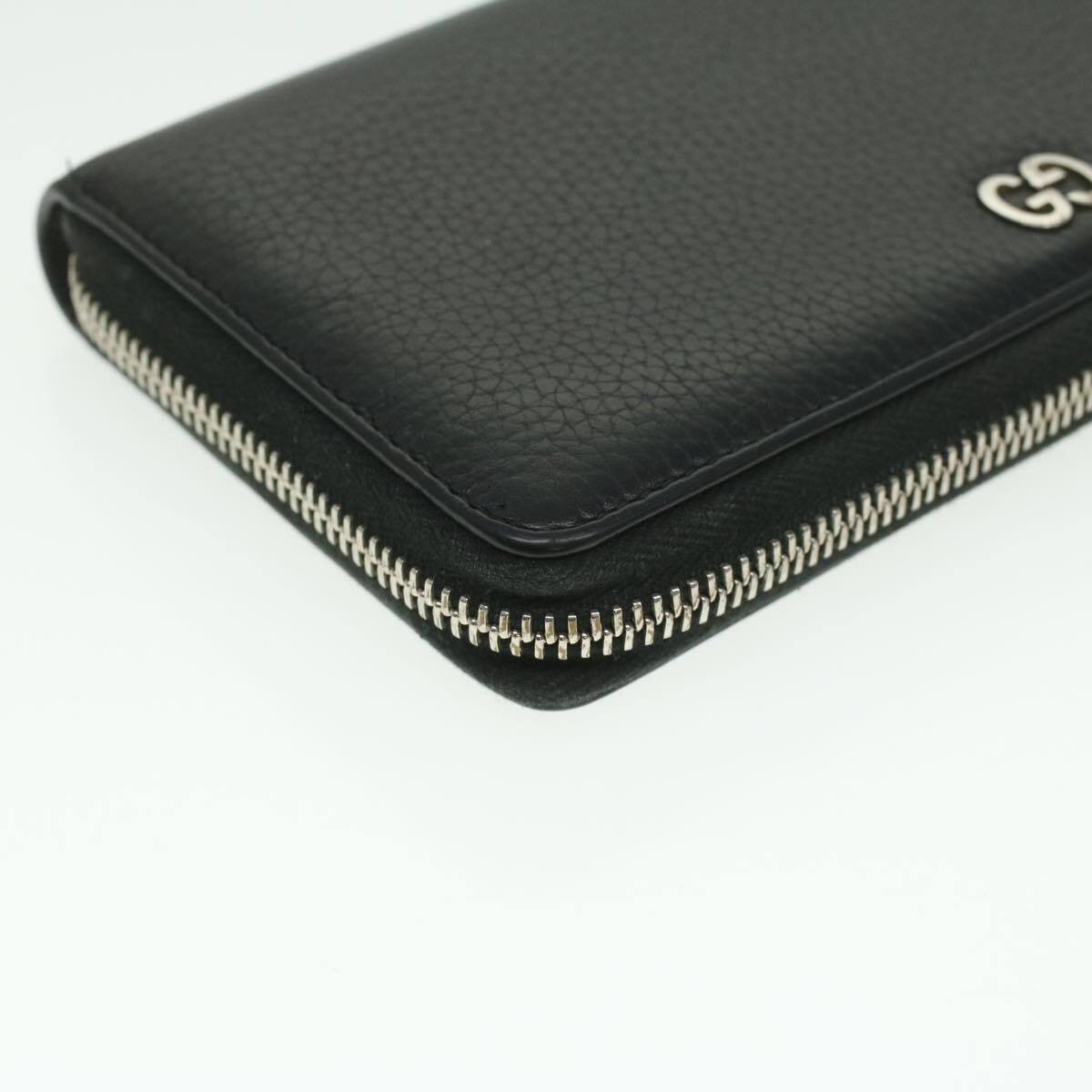 Gucci Long Wallet Leather Black