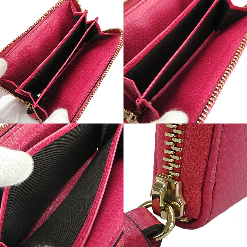 GUCCI Coin case 368877 leather pink