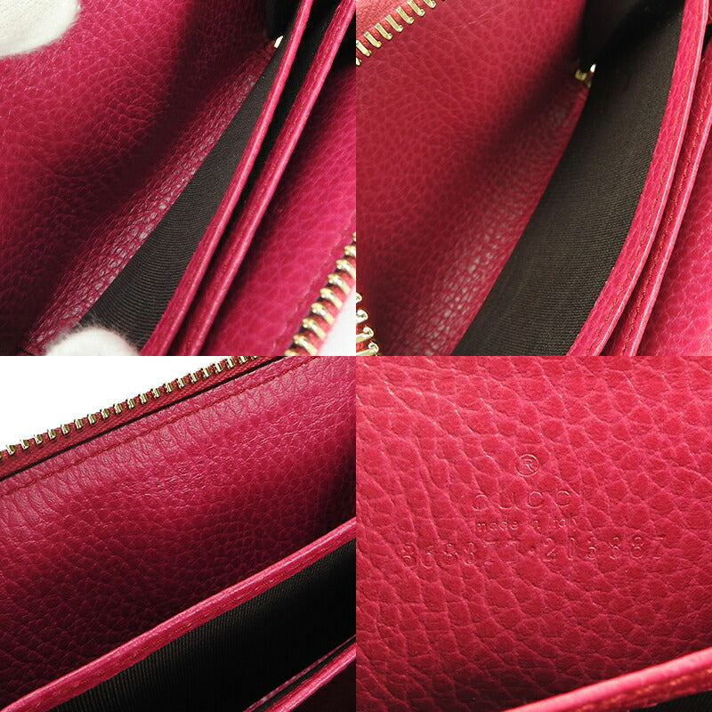 GUCCI Coin case 368877 leather pink