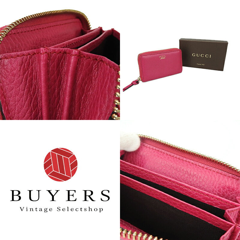 GUCCI Coin case 368877 leather pink