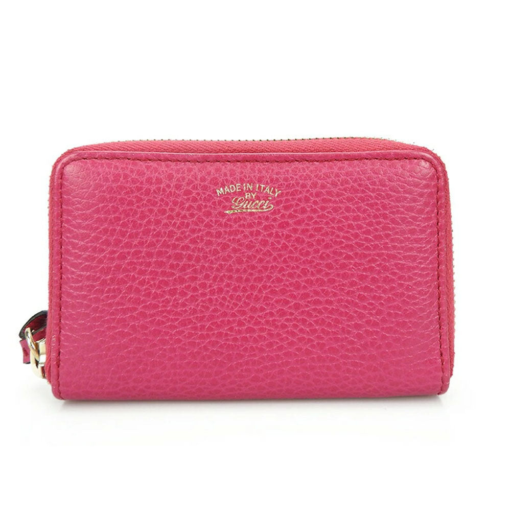 GUCCI Coin case 368877 leather pink