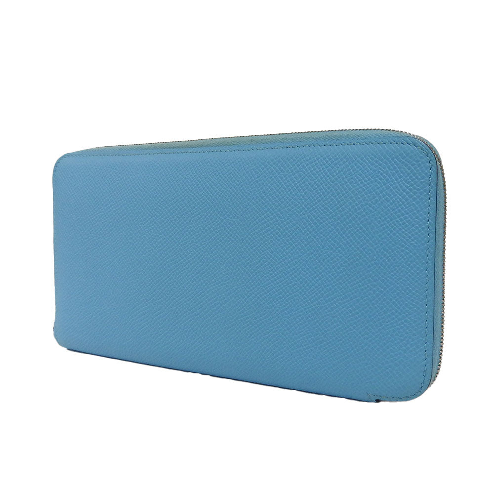 HERMES Long Wallet Purse Epsom, Silk Brunol Azap long silk in Women Used