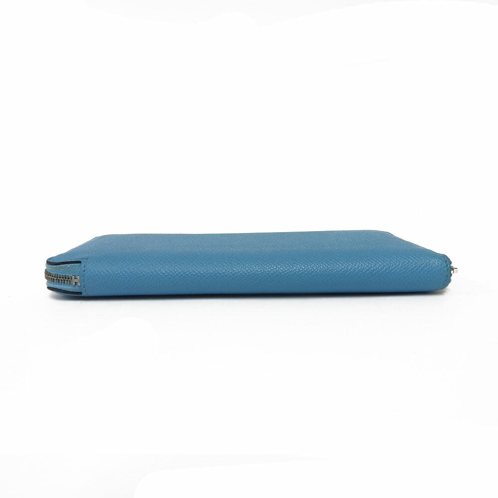 HERMES Long Wallet Purse Epsom, Silk Brunol Azap long silk in Women Used