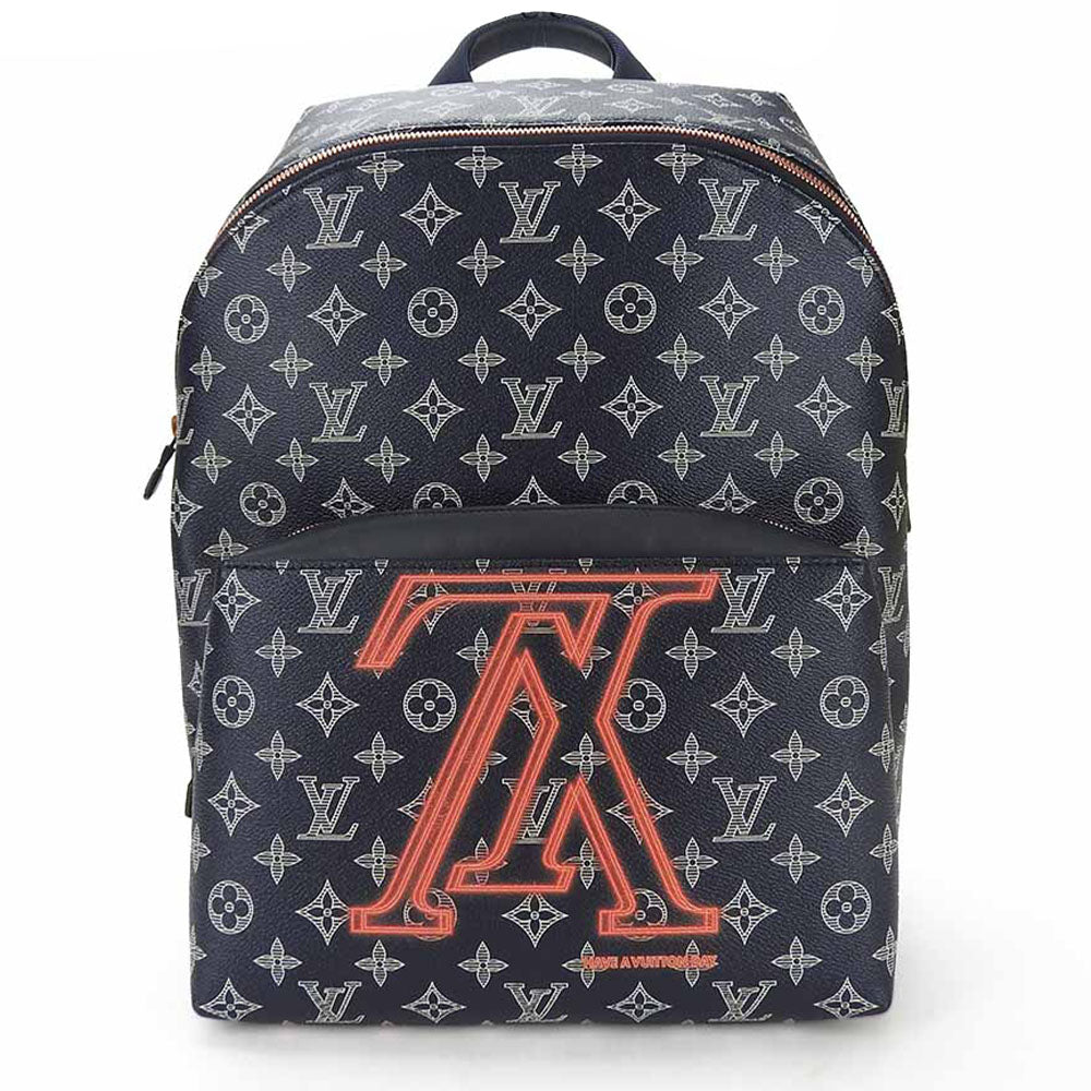 LOUIS VUITTON Backpack M43676 Monogram Navy Up side down Apollo