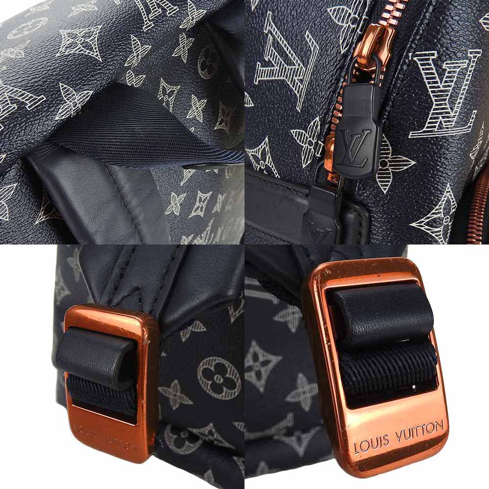 LOUIS VUITTON Backpack M43676 Monogram Navy Up side down Apollo