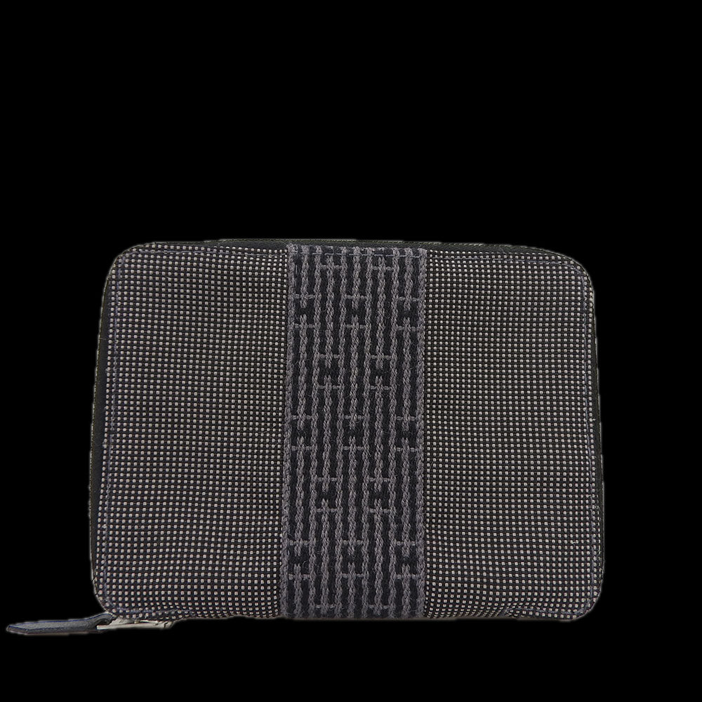HERMES Notebook cover canvas gray Her Line agenda