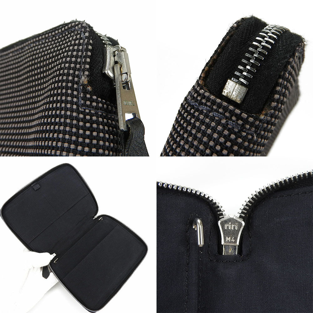 HERMES Notebook cover canvas gray Her Line agenda