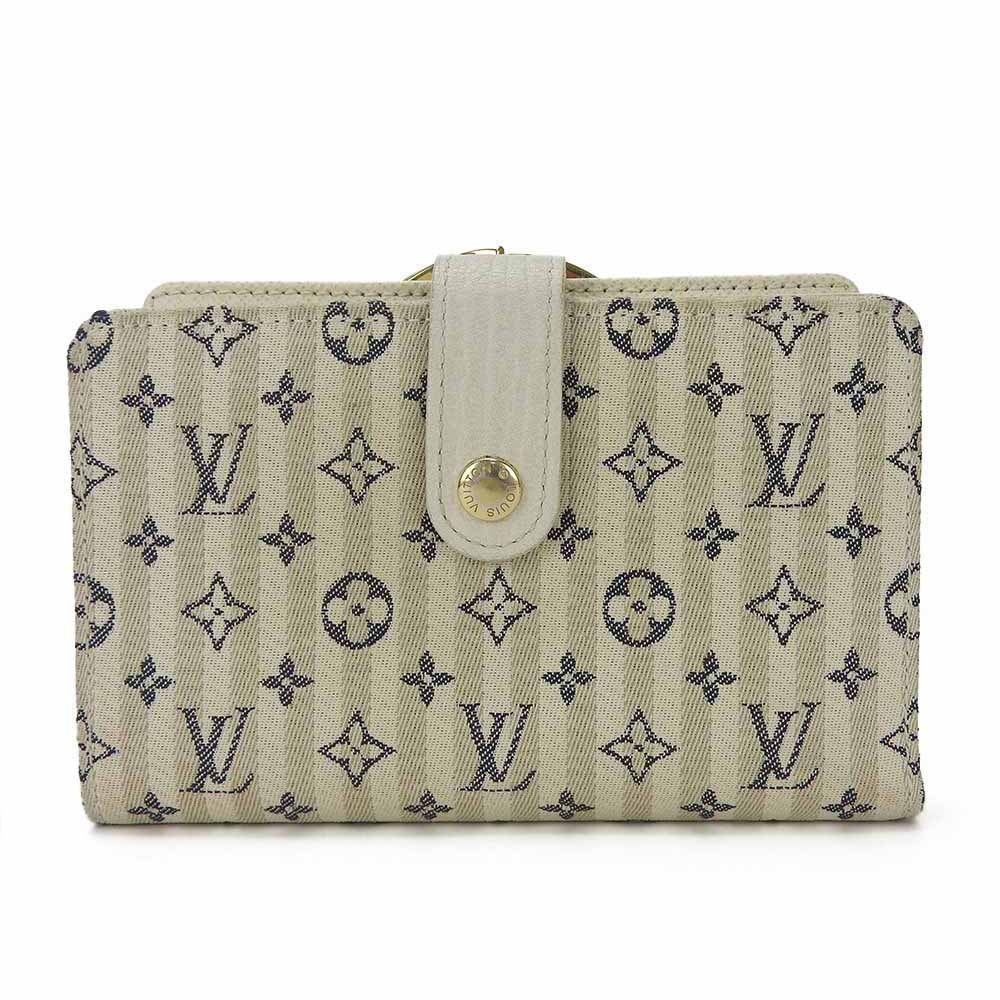 LOUIS VUITTON Bifold Wallet M95659 Monogram Minilan , Leather white Portonebier Vienova Women Used