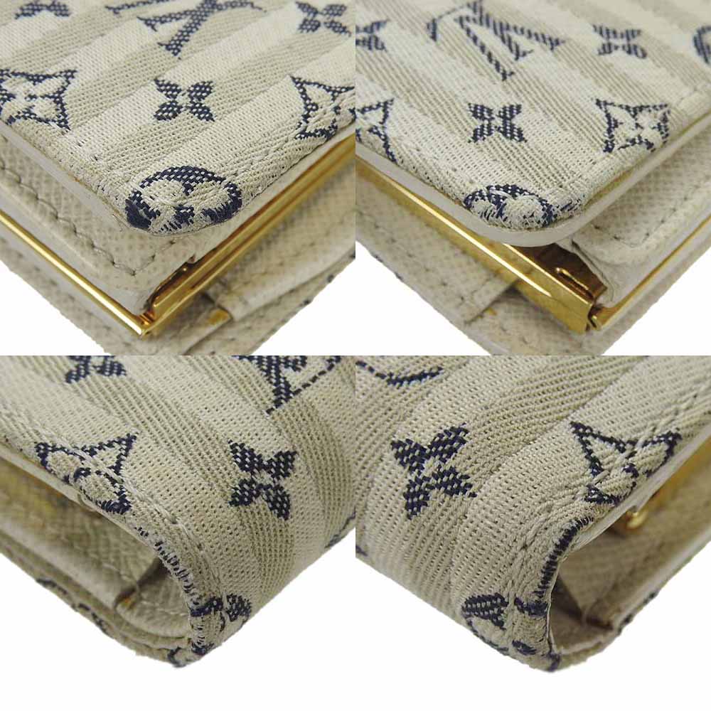 LOUIS VUITTON Bifold Wallet M95659 Monogram Minilan , Leather white Portonebier Vienova Women Used