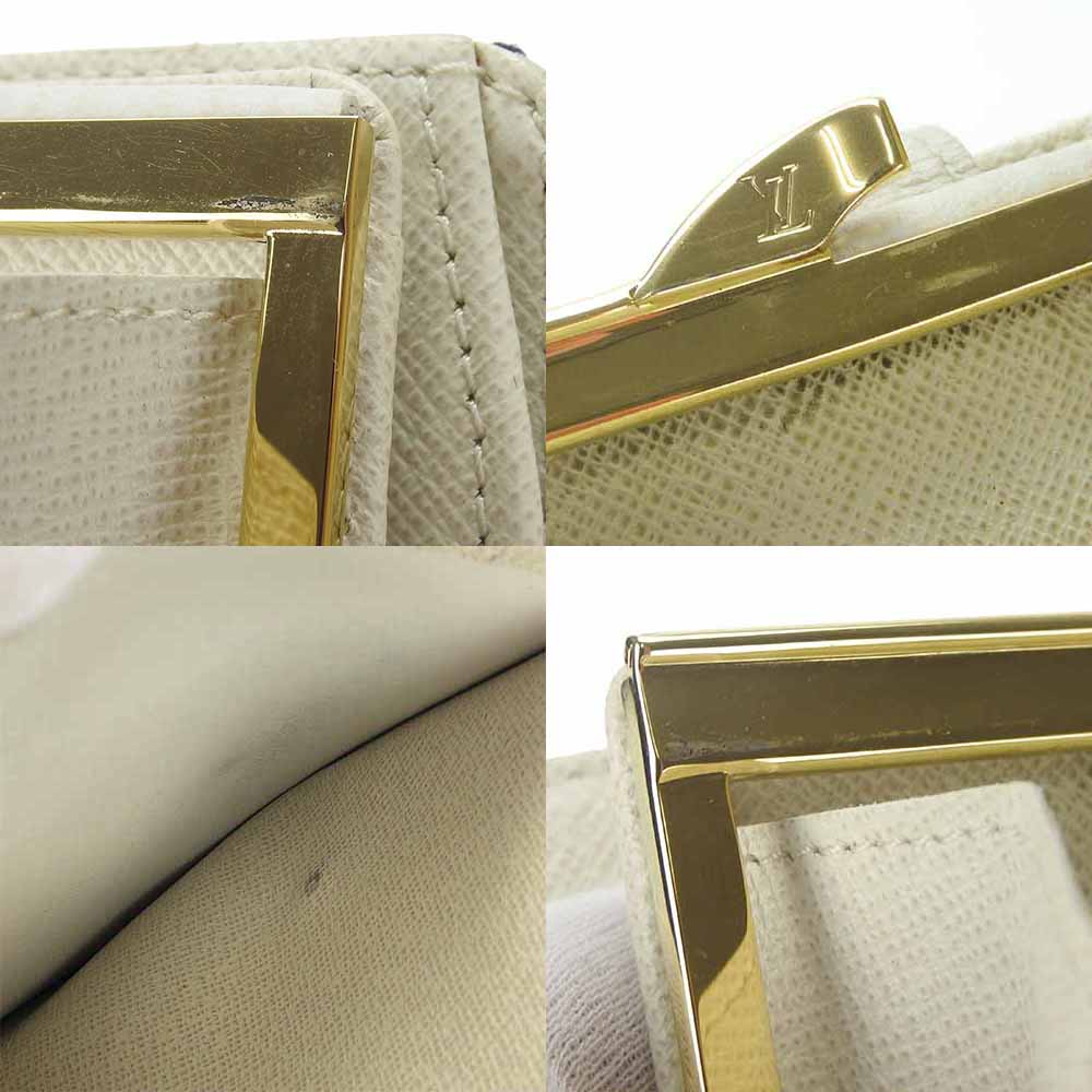 LOUIS VUITTON Bifold Wallet M95659 Monogram Minilan , Leather white Portonebier Vienova Women Used