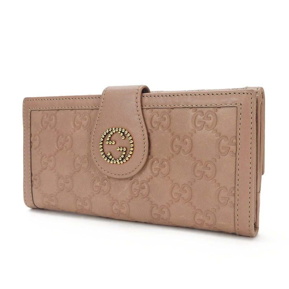 GUCCI Long Wallet Purse 269970 Guccisima leather pink beige Guccisima Women Used