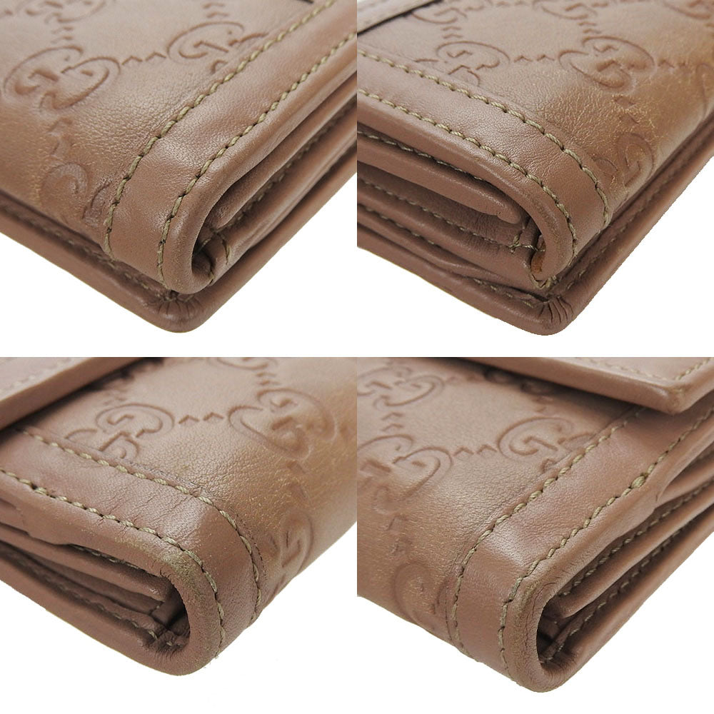 GUCCI Long Wallet Purse 269970 Guccisima leather pink beige Guccisima Women Used