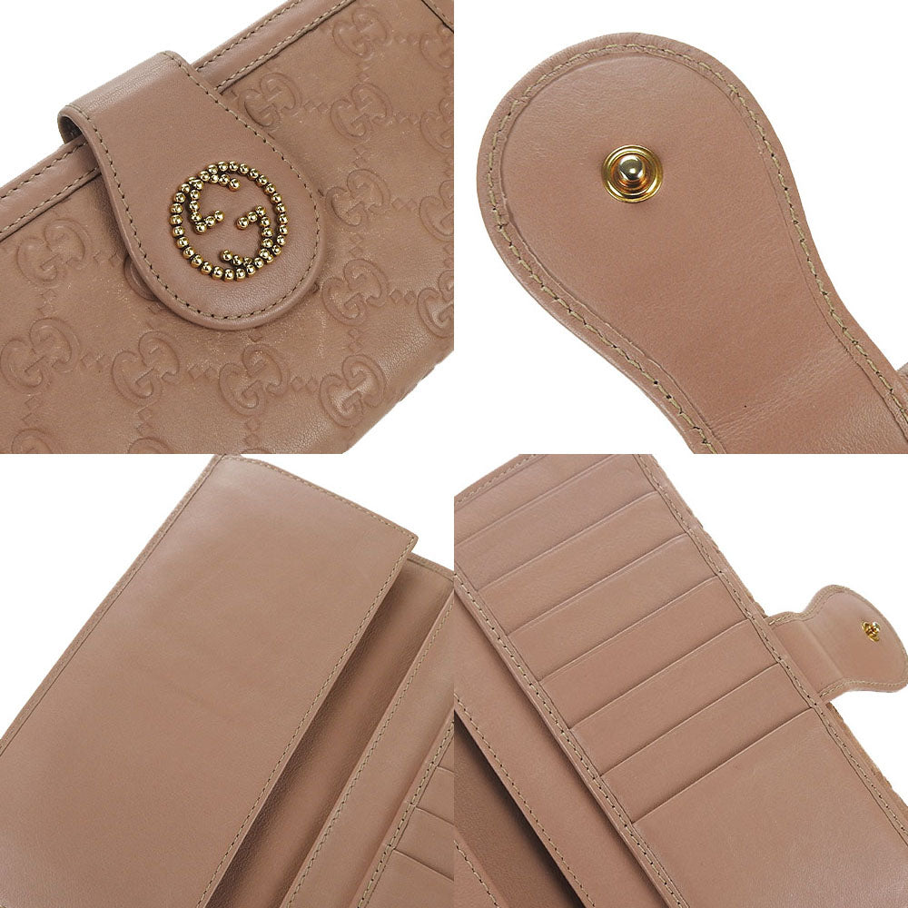 GUCCI Long Wallet Purse 269970 Guccisima leather pink beige Guccisima Women Used