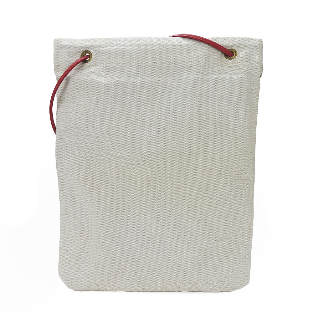 HERMES Shoulder Bag Canvas, Leather Red Alain GM Women Used