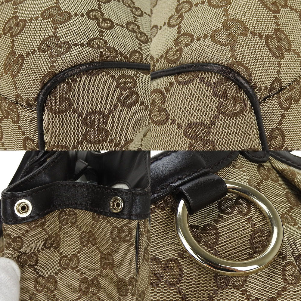 GUCCI Tote Bag 211944 GG canvas beige Sukey Women Used