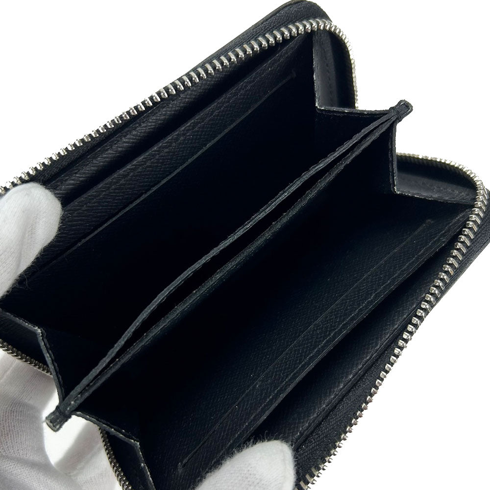 LOUIS VUITTON Coin case M32832 Taiga black Zippy coin purse