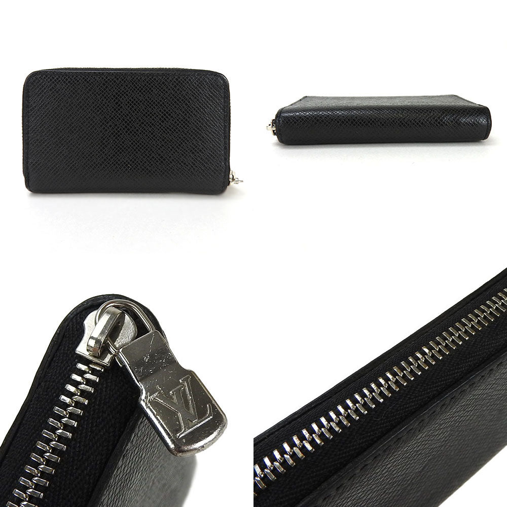 LOUIS VUITTON Coin case M32832 Taiga black Zippy coin purse