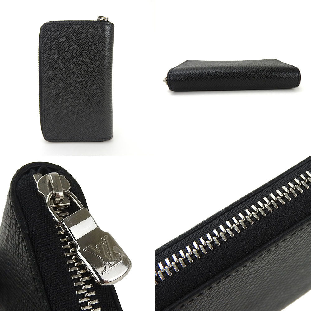 LOUIS VUITTON Coin case M32832 Taiga black Zippy coin purse