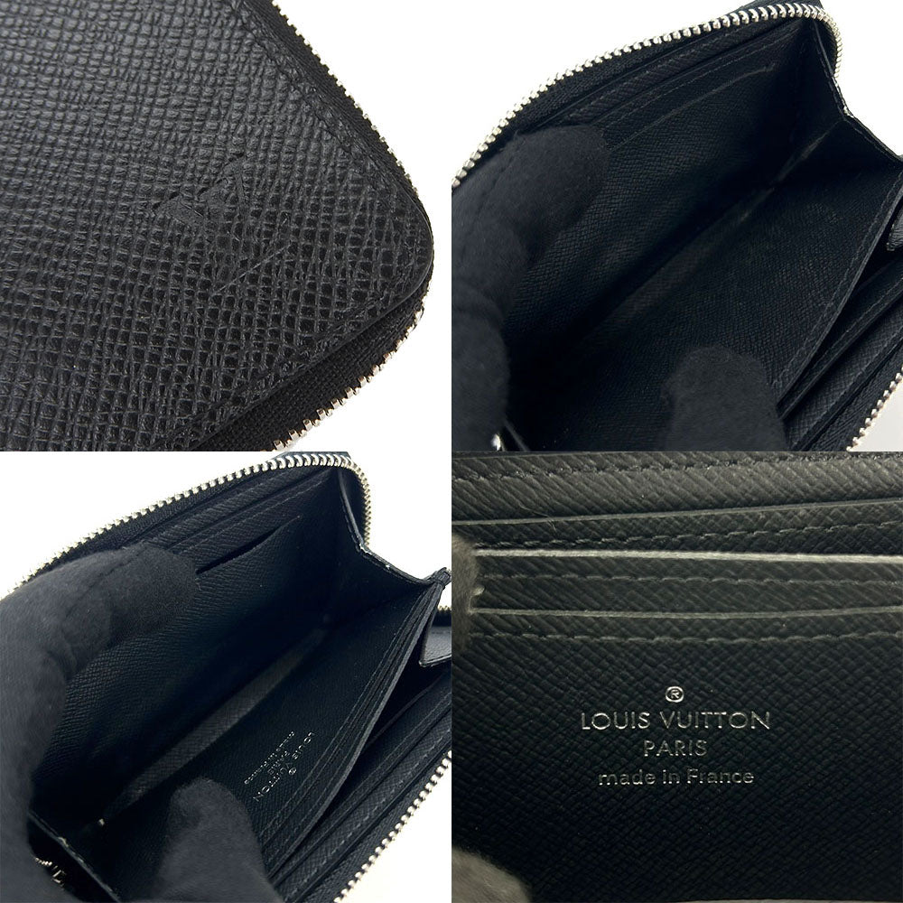 LOUIS VUITTON Coin case M32832 Taiga black Zippy coin purse
